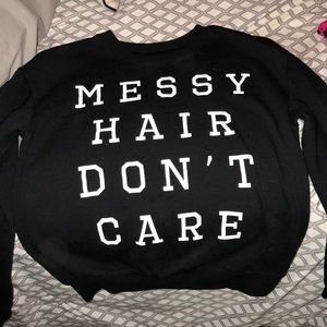 Black crew neck
